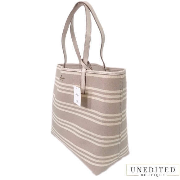 KATE SPADE Striped Reversible Tote Handbag - Picture 3 of 8